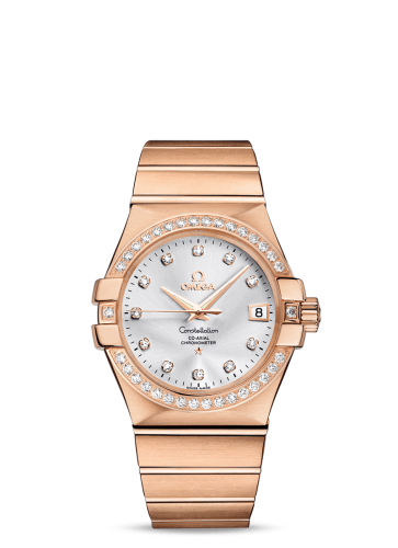 Omega Constellation Co-Axial 35 Red Gold / Diamond / Silver